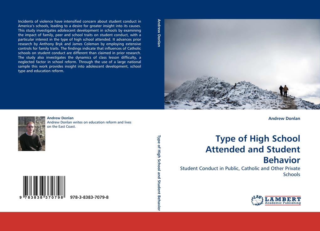 Type of High School Attended and Student Behavior als Buch von Andrew Donlan - Andrew Donlan