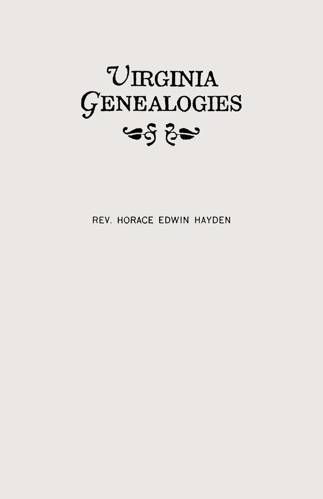 Virginia Genealogies