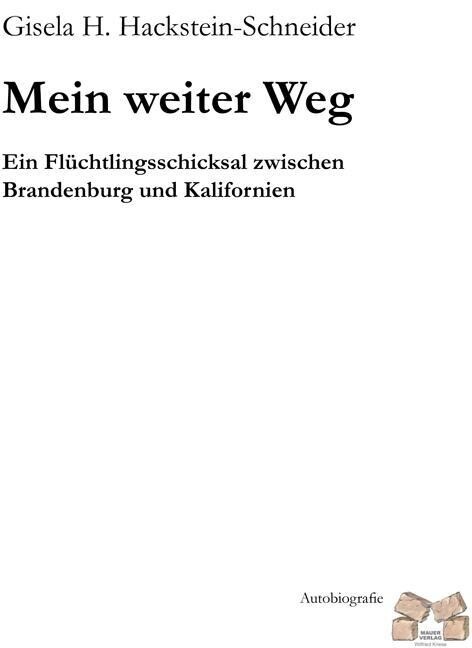 Image of Mein weiter Weg