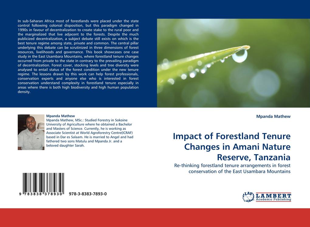 Impact of Forestland Tenure Changes in Amani Nature Reserve Tanzania