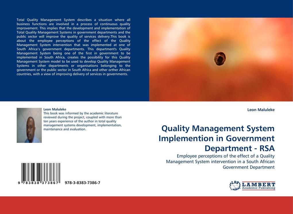 Quality Management System Implemention in Government Department - RSA - Leon Maluleke
