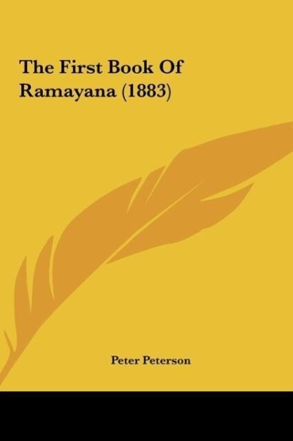 The First Book Of Ramayana (1883) als Buch von