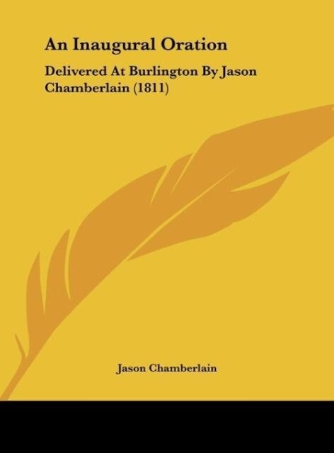An Inaugural Oration als Buch von Jason Chamberlain - Jason Chamberlain
