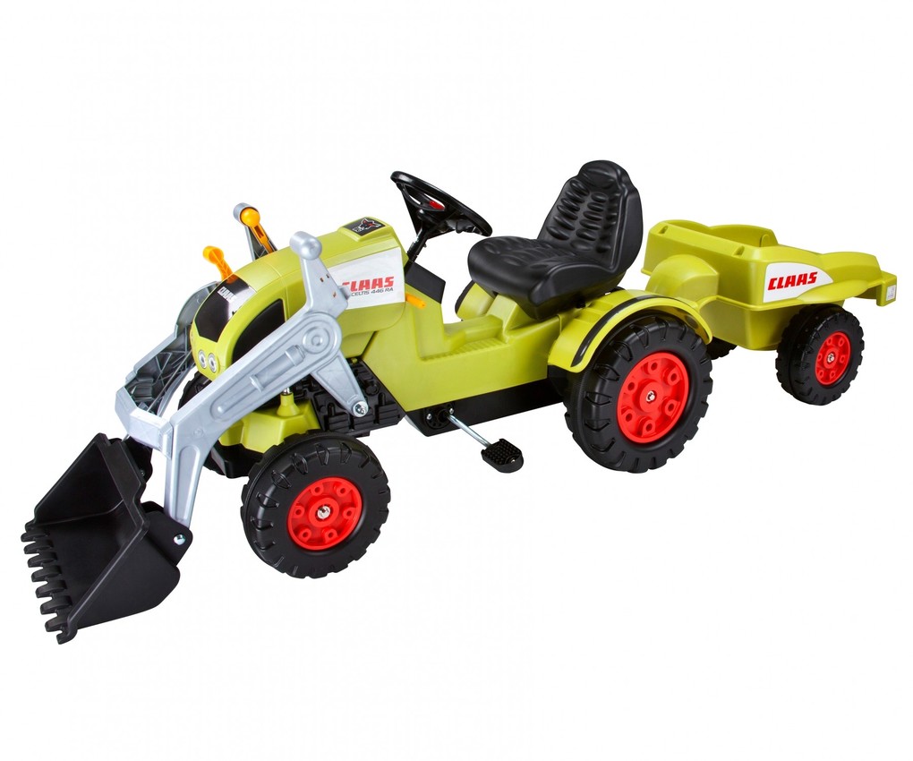Big Spielfahrzeug "CLAAS Celtis Loader" mit Trailer