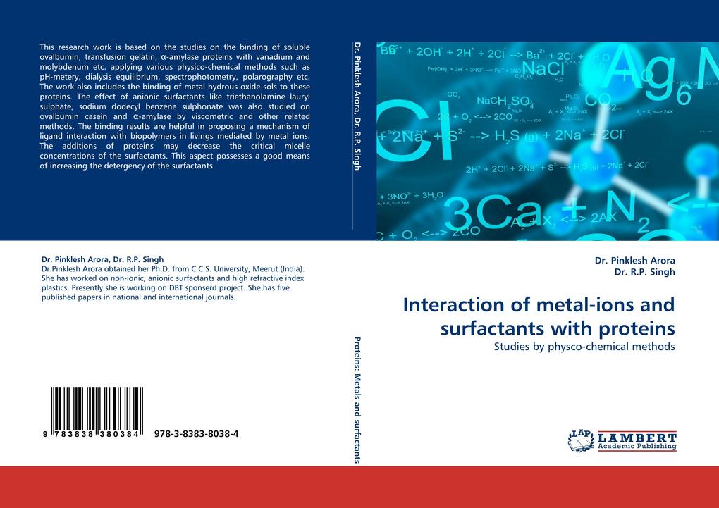 Interaction of metal-ions and surfactants with proteins