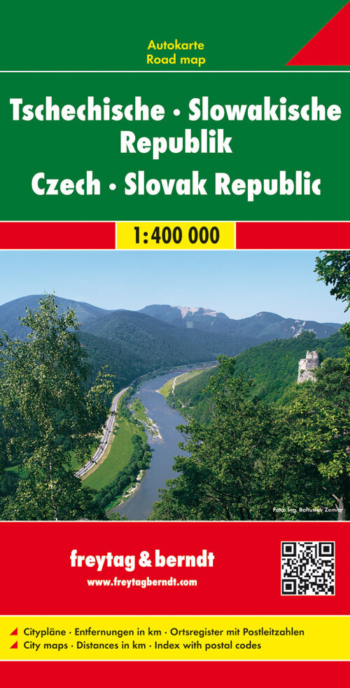 Tschechische Republik / Slowakische Republik 1 : 400 000. Autokarte