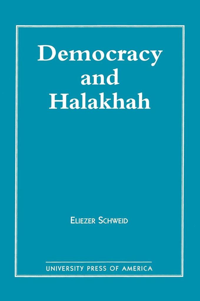 Democracy and the Halakhah
