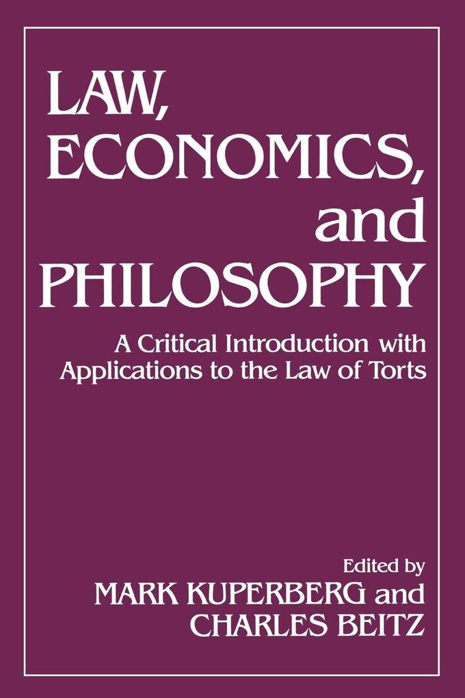 Law Economics and Philosophy