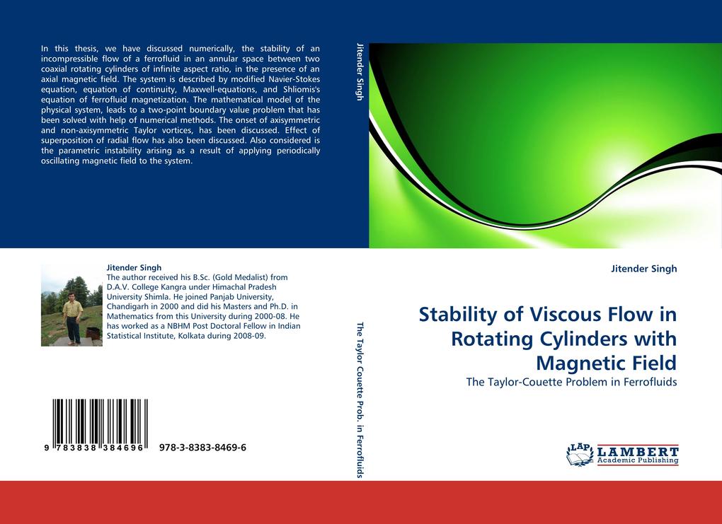 Stability of Viscous Flow in Rotating Cylinders with Magnetic Field - Jitender Singh