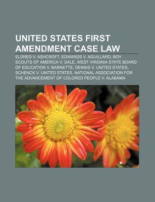 United States First Amendment case law als Taschenbuch von