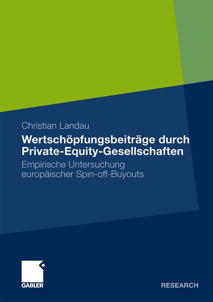 Wertschöpfungsbeiträge durch Private-Equity-Gesellschaften - Christian Landau