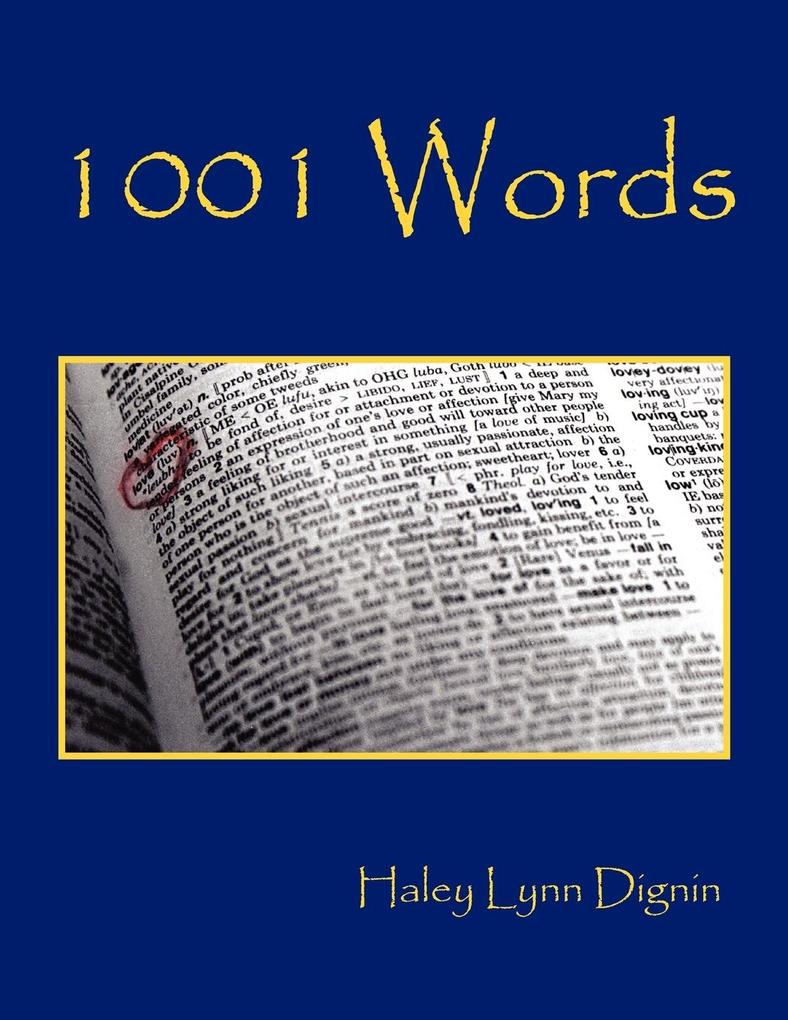 1001 Words - Haley Lynn Dignin