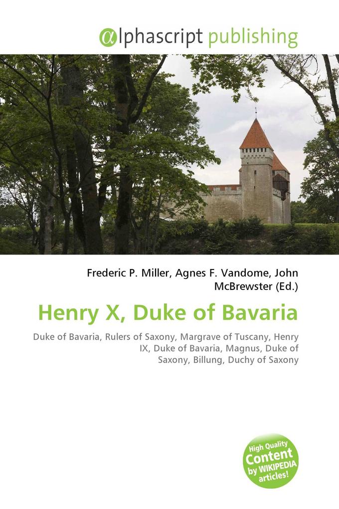 Henry X Duke of Bavaria