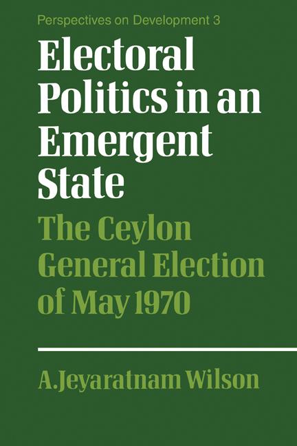 Electoral Politics in an Emergent State