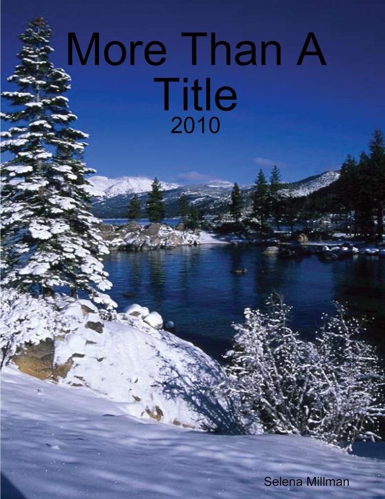 More Than A Title
