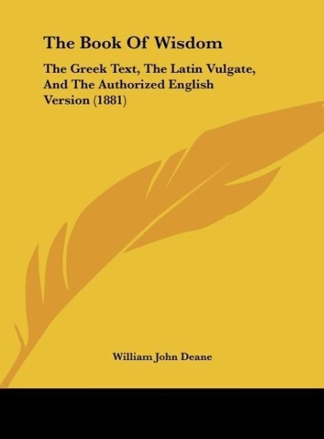 The Book Of Wisdom - William John Deane