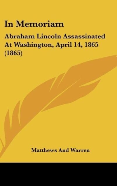 In Memoriam als Buch von Matthews And Warren - Matthews And Warren