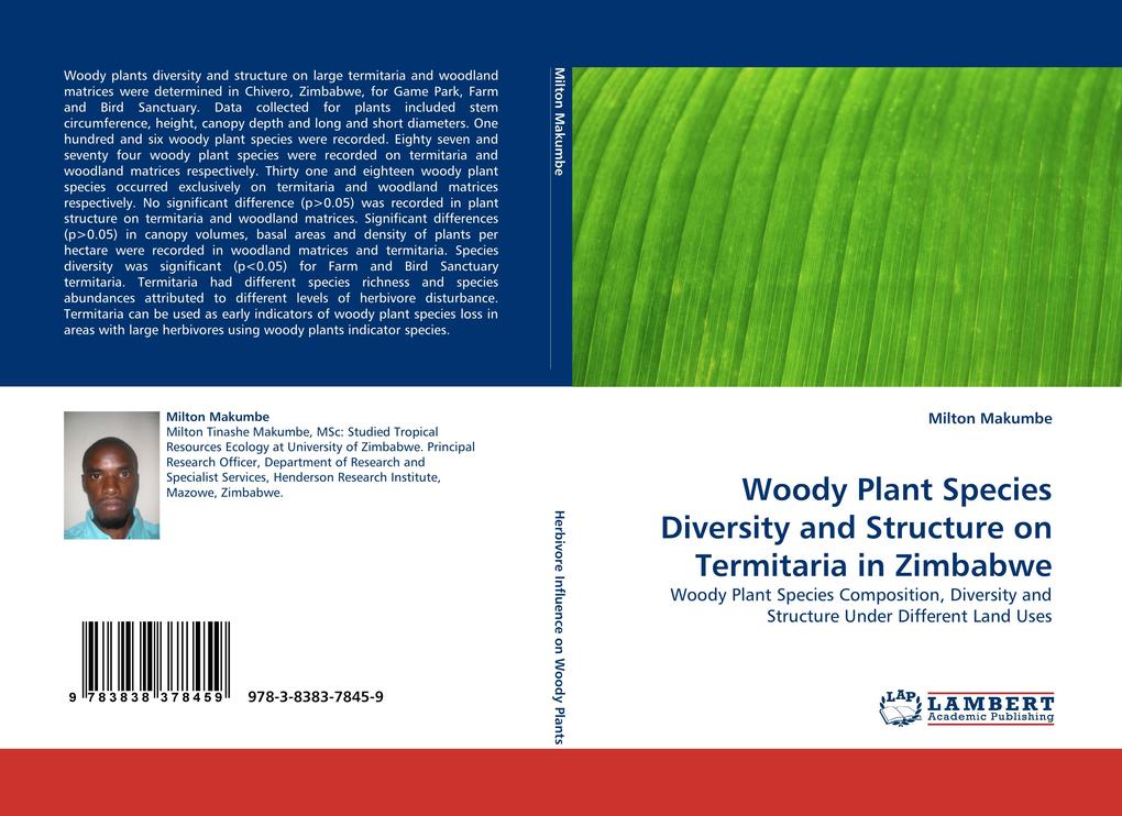Woody Plant Species Diversity and Structure on Termitaria in Zimbabwe