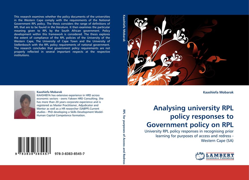 Analysing university RPL policy responses to Government policy on RPL