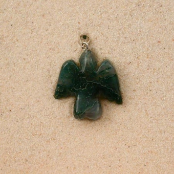 Moosachat Schutzengel Glücksstein