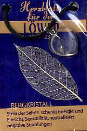 Bergkristall Herzblatt Glücksstein