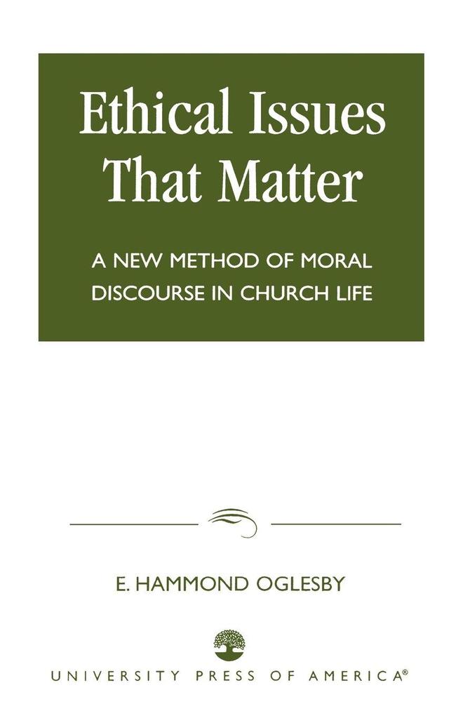 Ethical Issues that Matter