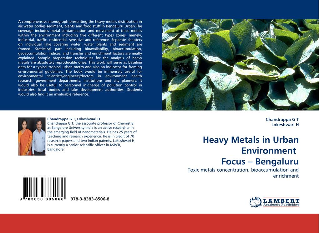 Heavy Metals in Urban Environment Focus - Bengaluru