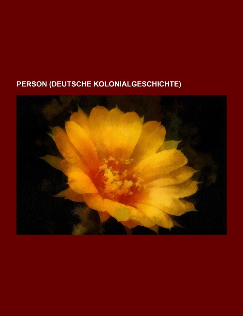 Person (Deutsche Kolonialgeschichte)