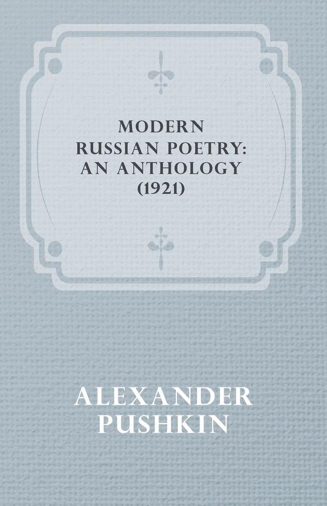 Modern Russian Poetry