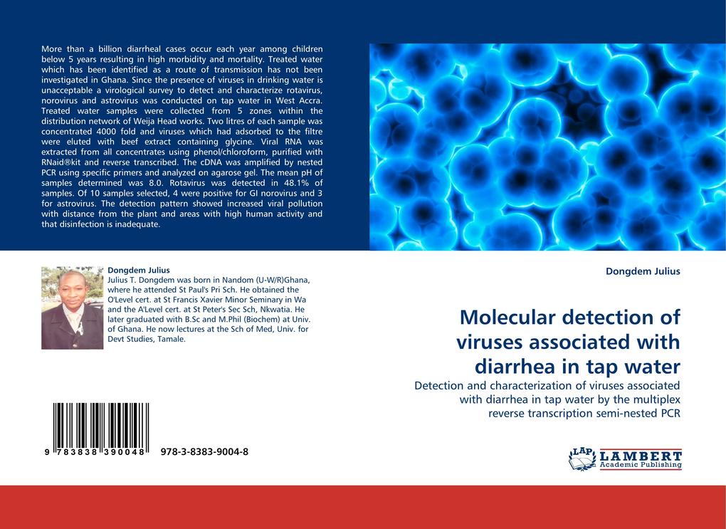 Molecular detection of viruses associated with diarrhea in tap water