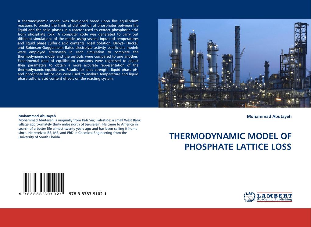 THERMODYNAMIC MODEL OF PHOSPHATE LATTICE LOSS