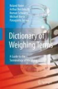 Dictionary of Weighing Terms