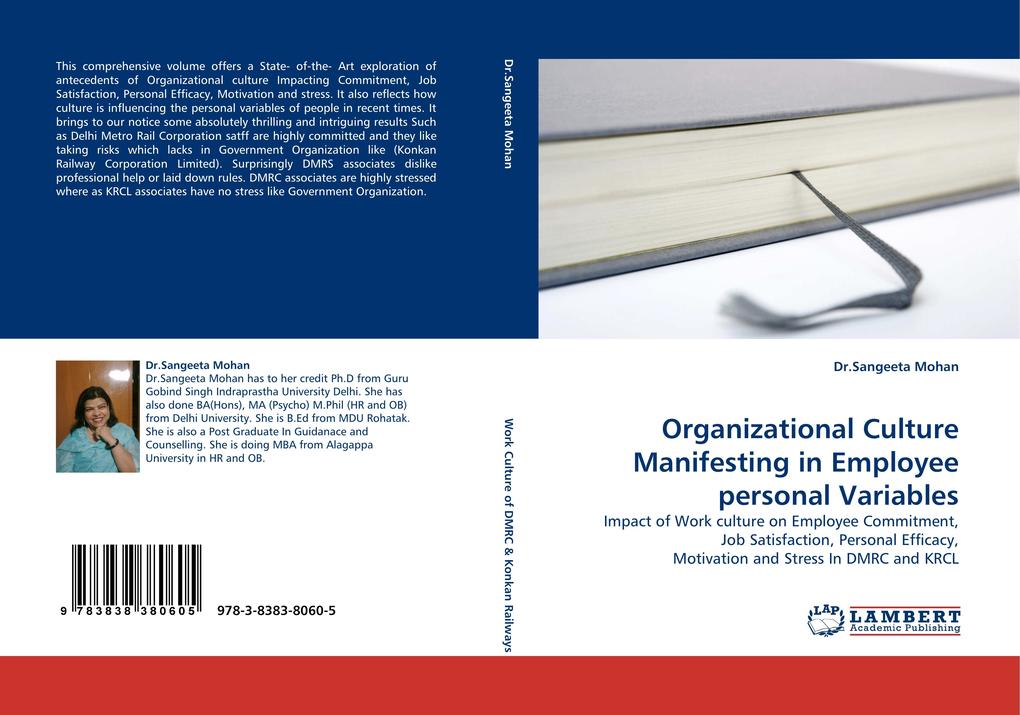 Organizational Culture Manifesting in Employee personal Variables