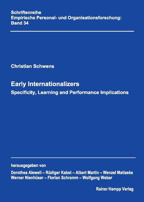 Early Internationalizers als Buch von Christian Schwens - Christian Schwens