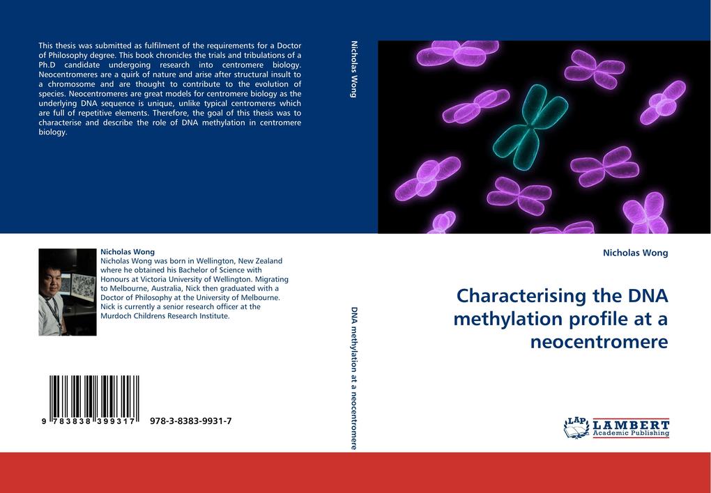 Characterising the DNA methylation profile at a neocentromere
