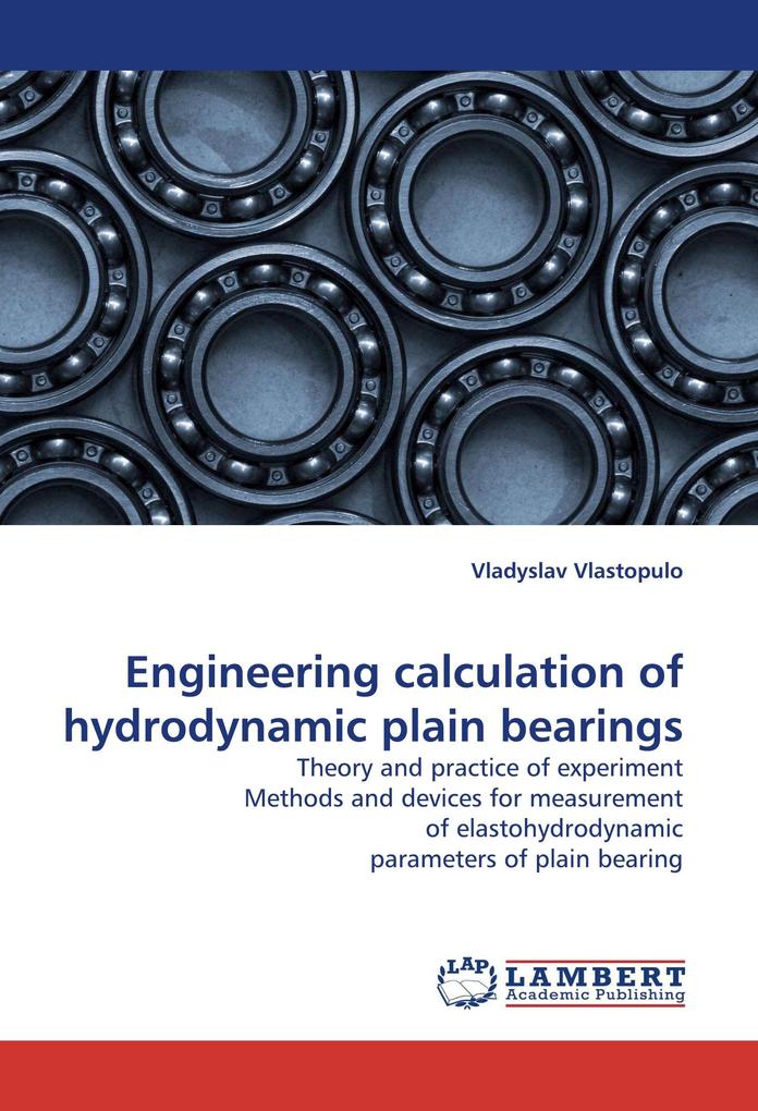 Engineering calculation of hydrodynamic plain bearings