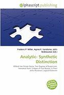 Analytic- Synthetic Distinction