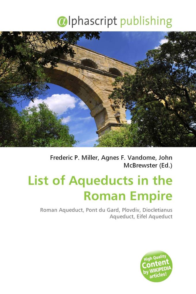 List of Aqueducts in the Roman Empire