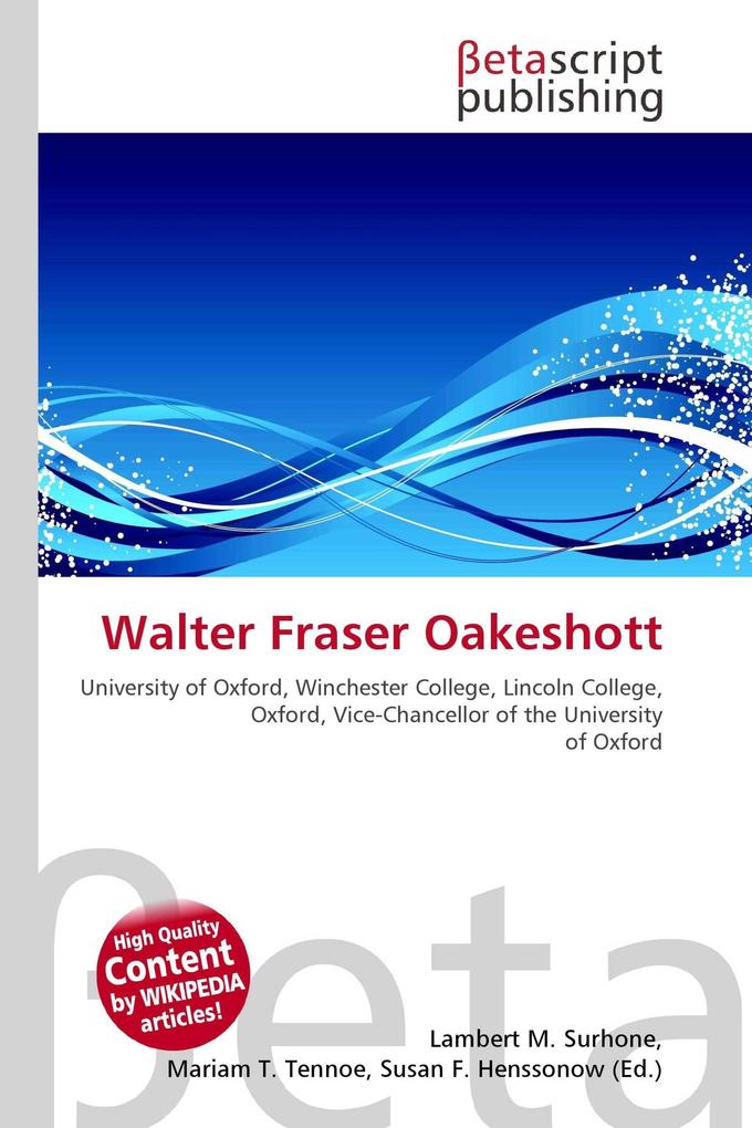 Walter Fraser Oakeshott