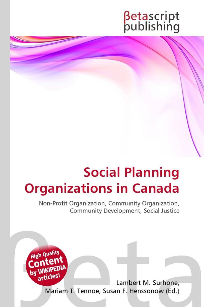 Social Planning Organizations in Canada