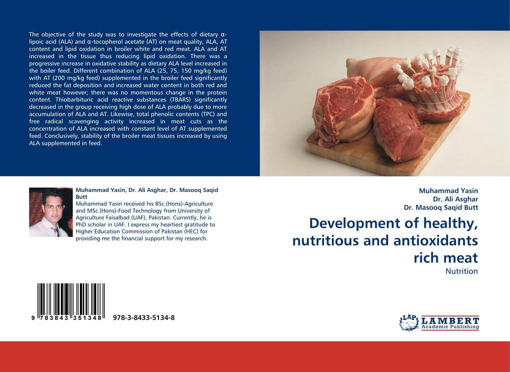 Development of healthy nutritious and antioxidants rich meat