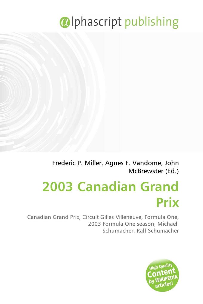 2003 Canadian Grand Prix