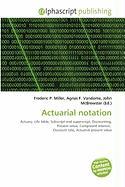 Actuarial notation