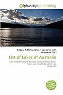 List of Lakes of Australia