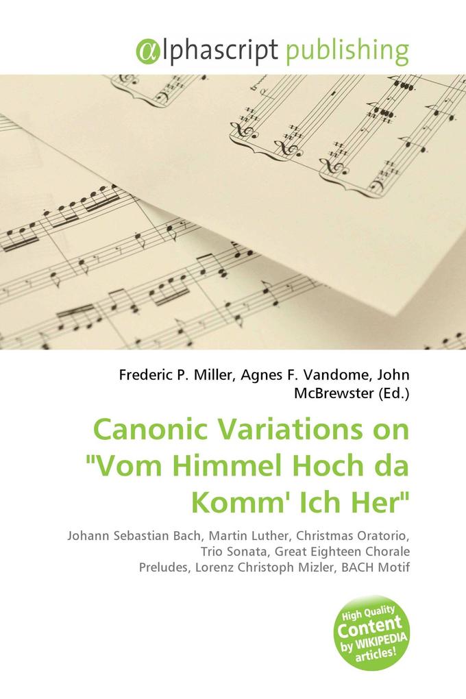Canonic Variations on 'Vom Himmel Hoch da Komm' Ich Her'