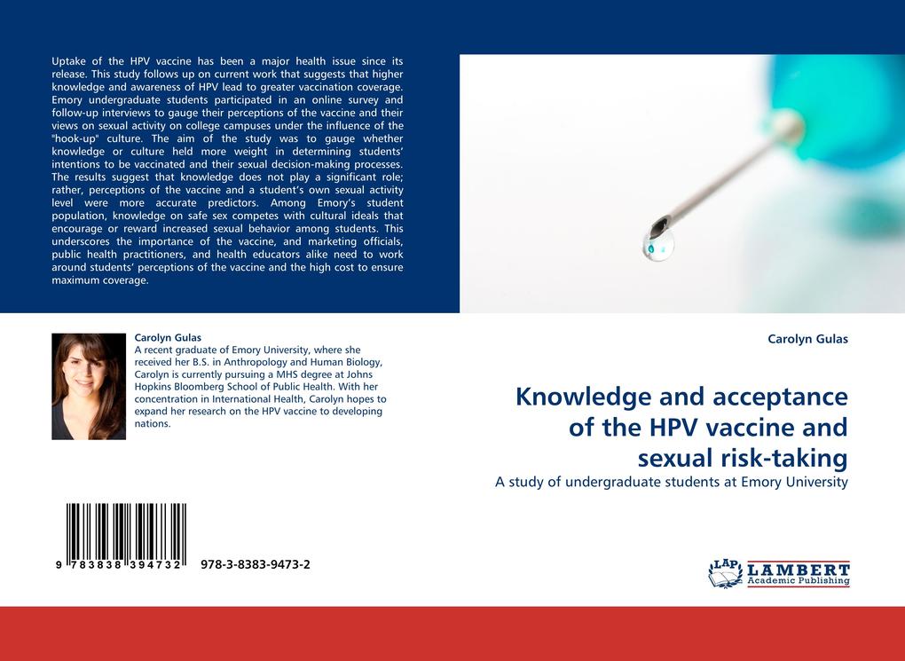 Knowledge and acceptance of the HPV vaccine and sexual risk-taking