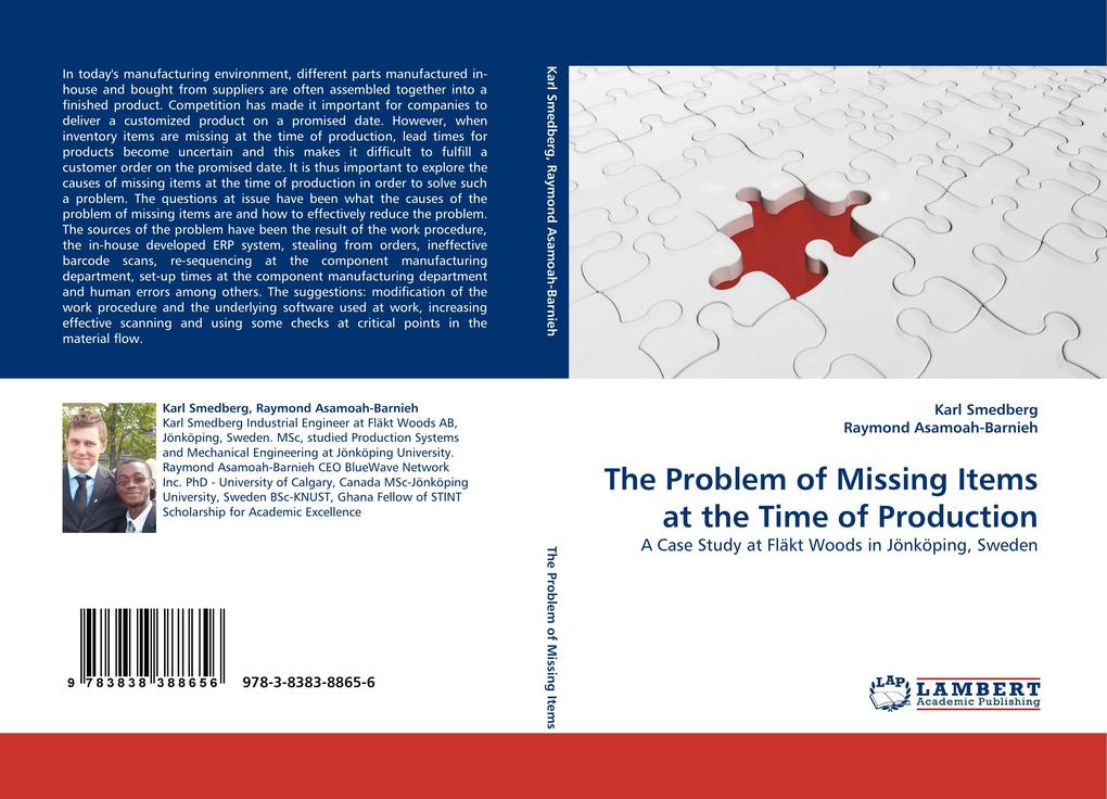 The Problem of Missing Items at the Time of Production