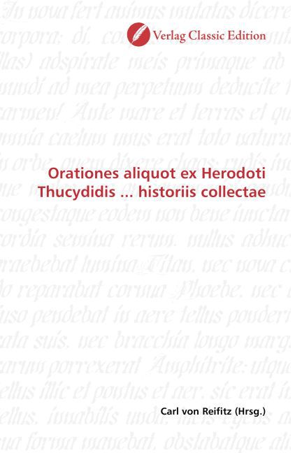 Orationes aliquot ex Herodoti Thucydidis ... historiis collectae