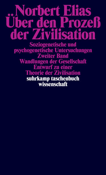 Suhrkamp Verlag Über Den Prozeß Der Zivilisation. 2 Bände