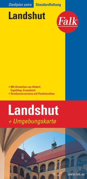 Falk Stadtplan Extra Standardfaltung Landshut 1 : 17 500